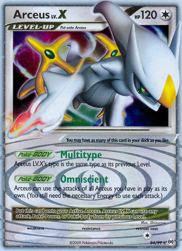 Arceus LV.X (94/99) [Platinum: Arceus] | Galaxy Games LLC