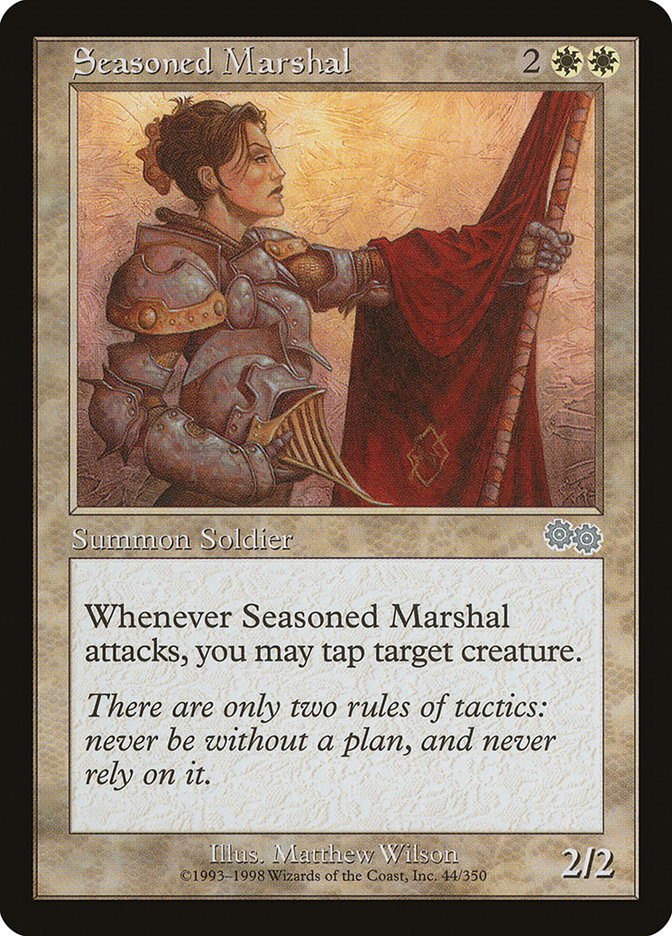 Seasoned Marshal [Urza's Saga] | Galaxy Games LLC