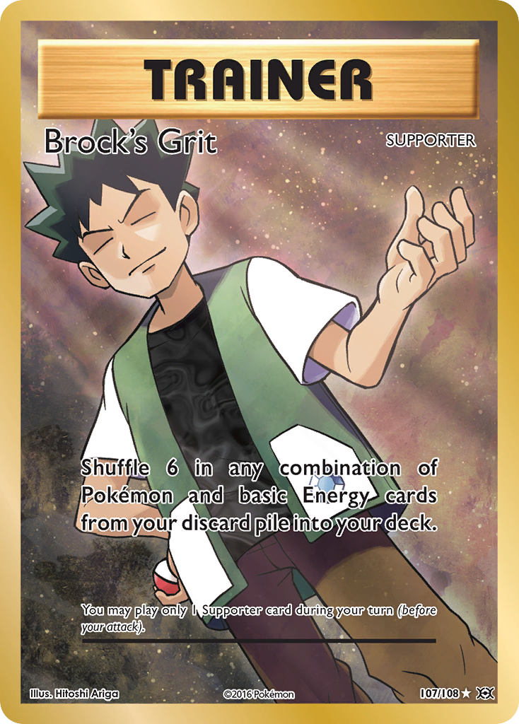 Brock's Grit (107/108) [XY: Evolutions] | Galaxy Games LLC