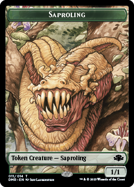 Insect // Saproling Double-Sided Token [Dominaria Remastered Tokens] | Galaxy Games LLC