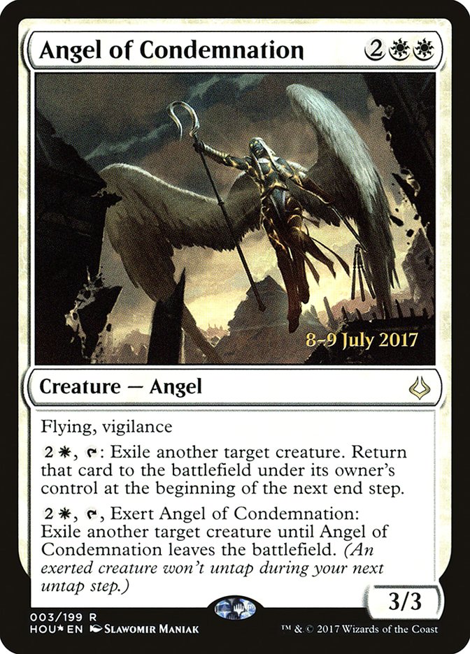 Angel of Condemnation [Hour of Devastation Prerelease Promos] | Galaxy Games LLC