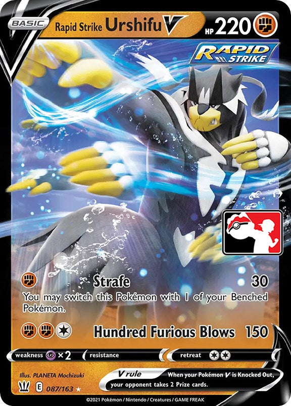 Rapid Strike Urshifu V (087/163) [Prize Pack Series One] | Galaxy Games LLC