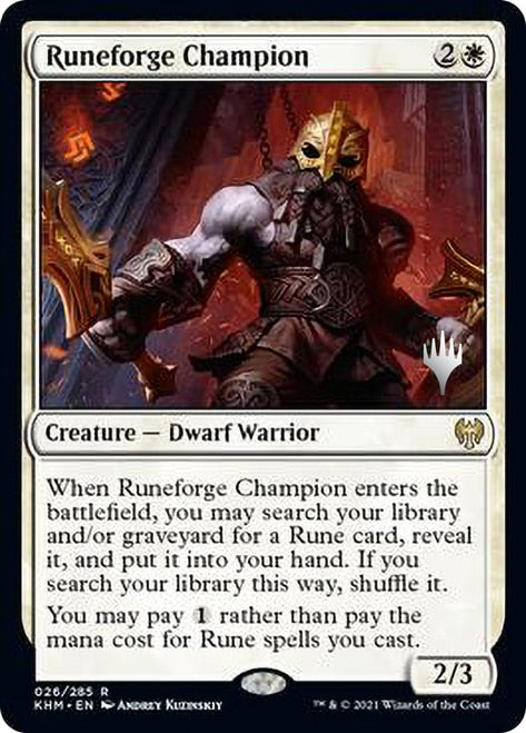 Runeforge Champion (Promo Pack) [Kaldheim Promos] | Galaxy Games LLC