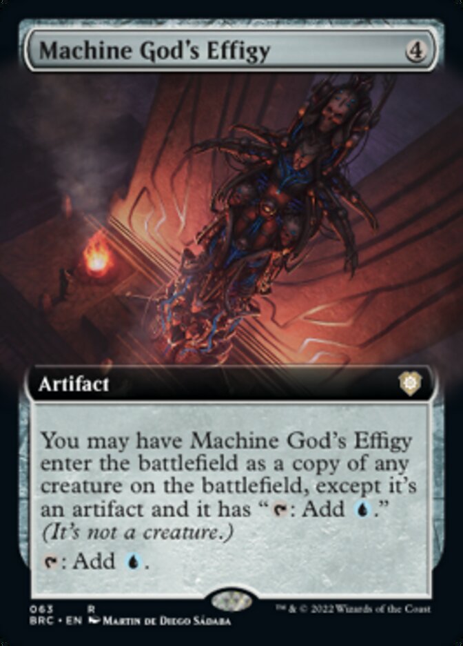 Machine God's Effigy (Extended Art) [The Brothers' War Commander] | Galaxy Games LLC