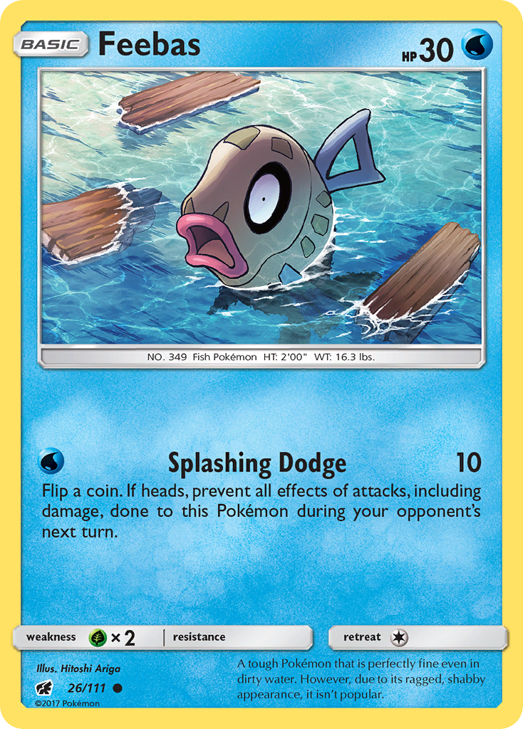 Feebas (26/111) [Sun & Moon: Crimson Invasion] | Galaxy Games LLC