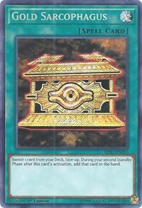 Gold Sarcophagus [HISU-EN051] Secret Rare | Galaxy Games LLC