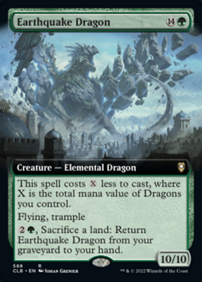 Earthquake Dragon (Extended Art) [Commander Legends: Battle for Baldur's Gate] | Galaxy Games LLC