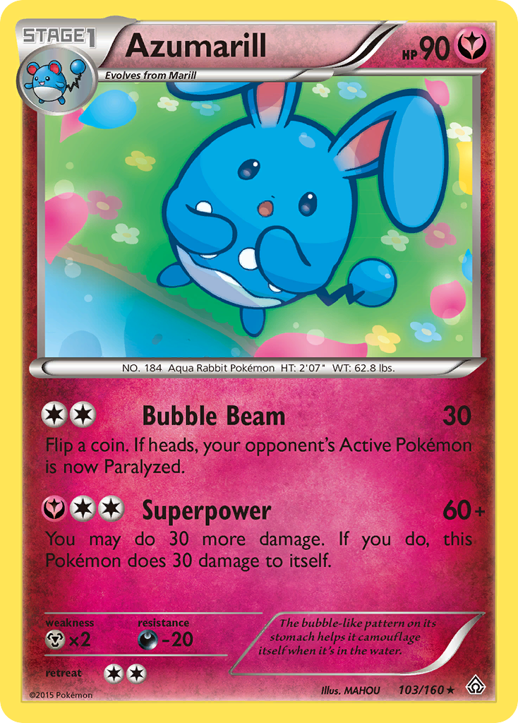 Azumarill (103/160) [XY: Primal Clash] | Galaxy Games LLC