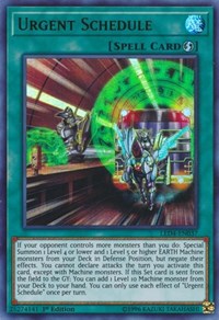 Urgent Schedule [LED4-EN037] Ultra Rare | Galaxy Games LLC