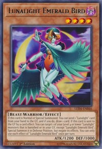 Lunalight Emerald Bird [LED4-EN046] Rare | Galaxy Games LLC