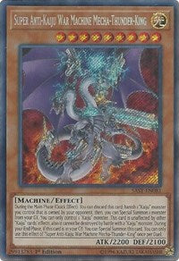 Super Anti-Kaiju War Machine Mecha-Thunder-King [SAST-EN081] Secret Rare | Galaxy Games LLC