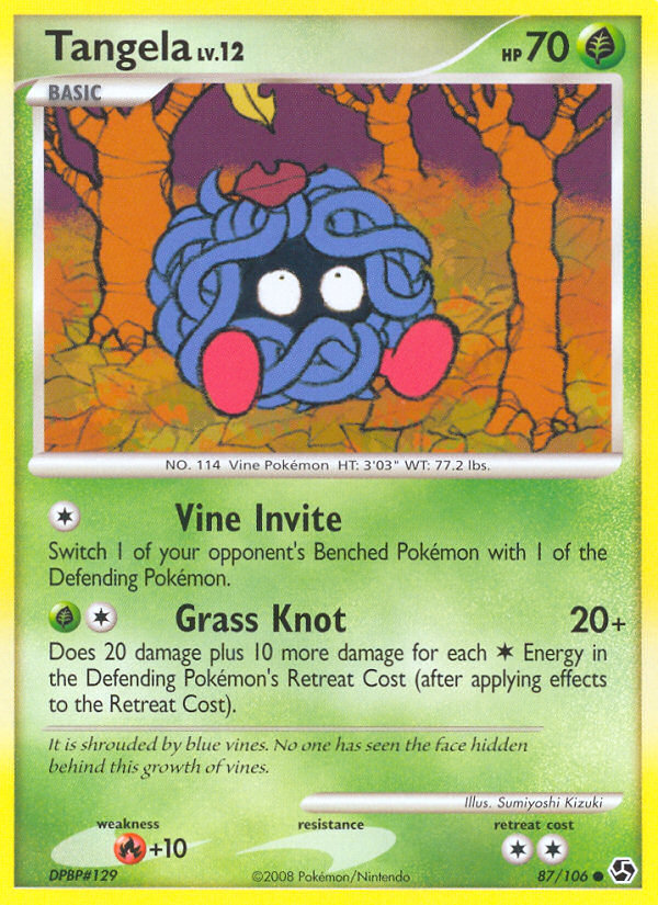 Tangela (87/106) [Diamond & Pearl: Great Encounters] | Galaxy Games LLC