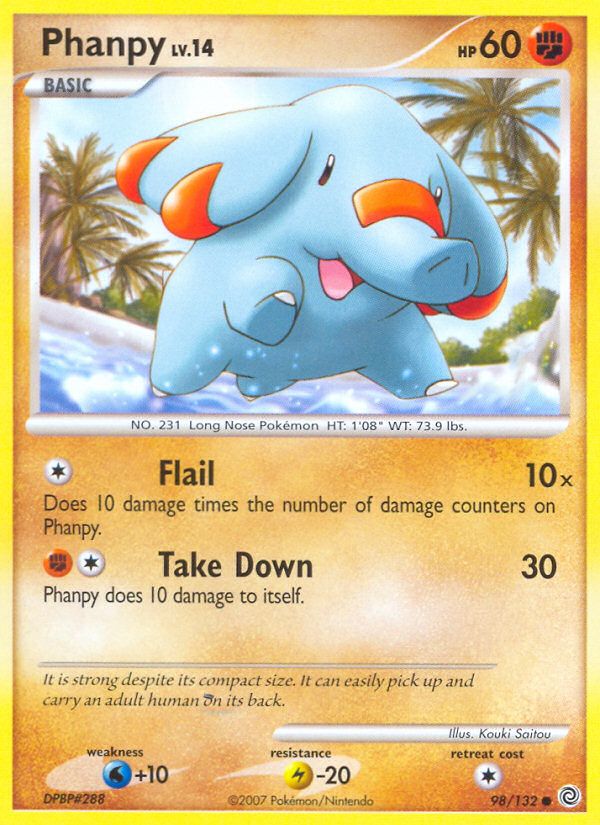 Phanpy (98/132) [Diamond & Pearl: Secret Wonders] | Galaxy Games LLC