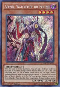 Serziel, Watcher of the Evil Eye [INCH-EN027] Secret Rare | Galaxy Games LLC