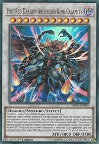 Hot Red Dragon Archfiend King Calamity [DUPO-EN059] Ultra Rare | Galaxy Games LLC