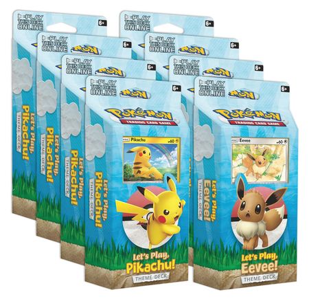Theme Deck Display (Let's Play, Pikachu/Let's Play, Eevee) | Galaxy Games LLC