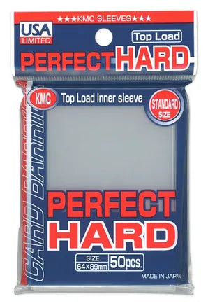 USA Limited KMC Standard Sized - Perfect Hard Sleeves - Clear (50-Pack) | Galaxy Games LLC