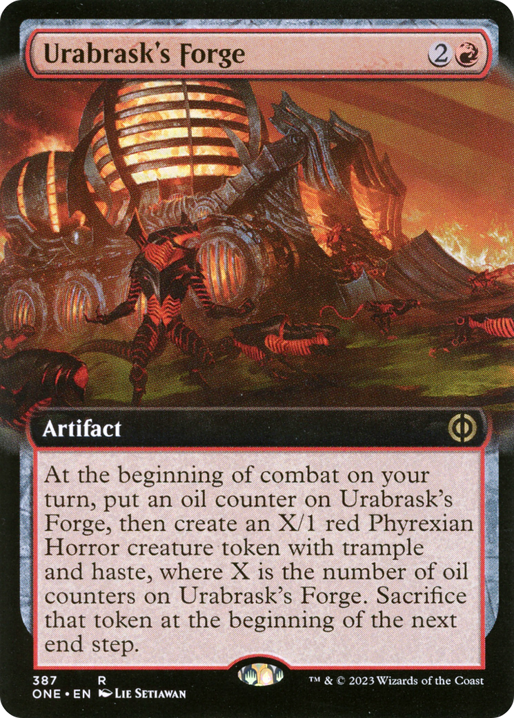 Urabrask's Forge (Extended Art) [Phyrexia: All Will Be One] | Galaxy Games LLC