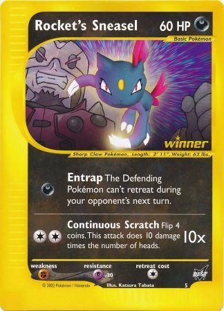 Rocket's Sneasel (5) (Jumbo Card) [Best of Promos] | Galaxy Games LLC