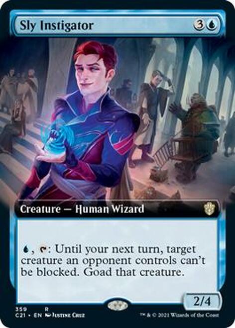 Sly Instigator (Extended Art) [Commander 2021] | Galaxy Games LLC