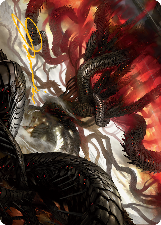 Realmbreaker, the Invasion Tree Art Card (Gold-Stamped Signature) [March of the Machine Art Series] | Galaxy Games LLC