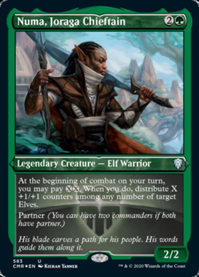 Numa, Joraga Chieftain (Etched) [Commander Legends] | Galaxy Games LLC