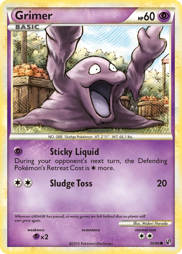 Grimer (50/90) [HeartGold & SoulSilver: Undaunted] | Galaxy Games LLC