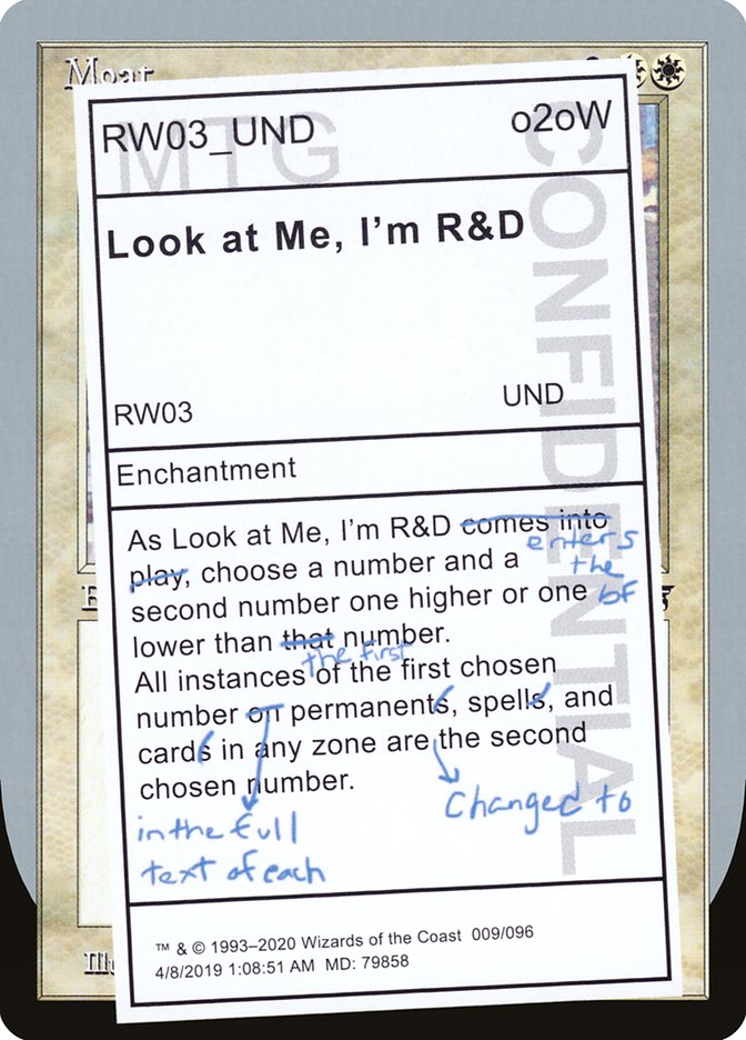 Look at Me, I'm R&D [Unsanctioned] | Galaxy Games LLC