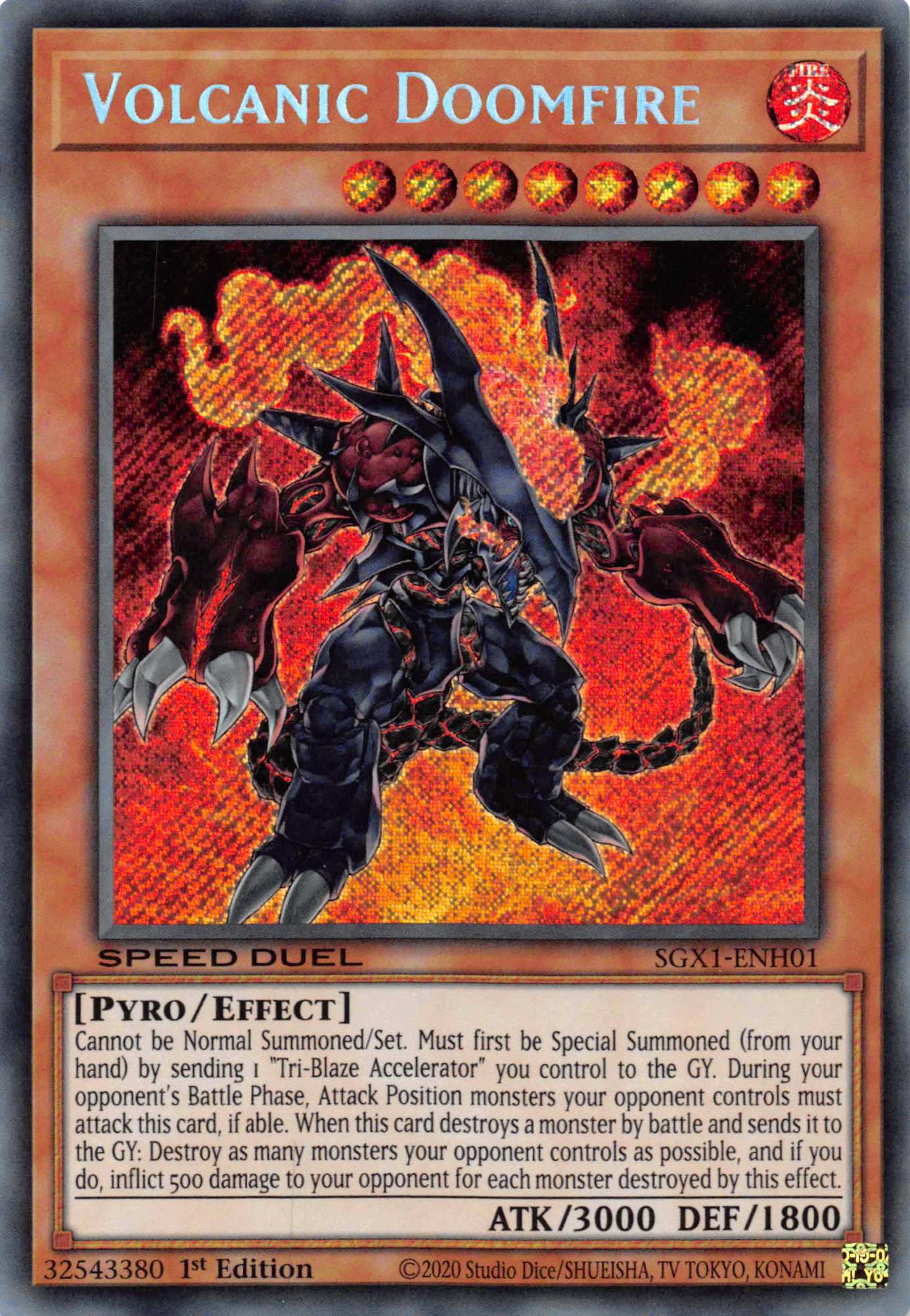 Volcanic Doomfire [SGX1-ENH01] Secret Rare | Galaxy Games LLC