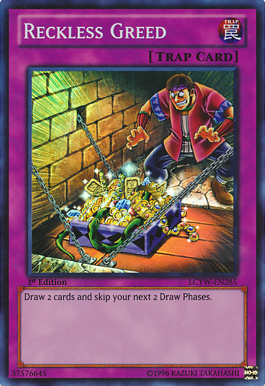 Reckless Greed [LCYW-EN285] Super Rare | Galaxy Games LLC