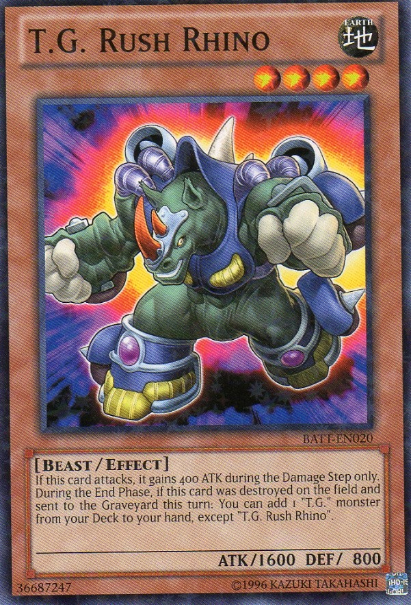 T.G. Rush Rhino [BATT-EN020] Starfoil Rare | Galaxy Games LLC