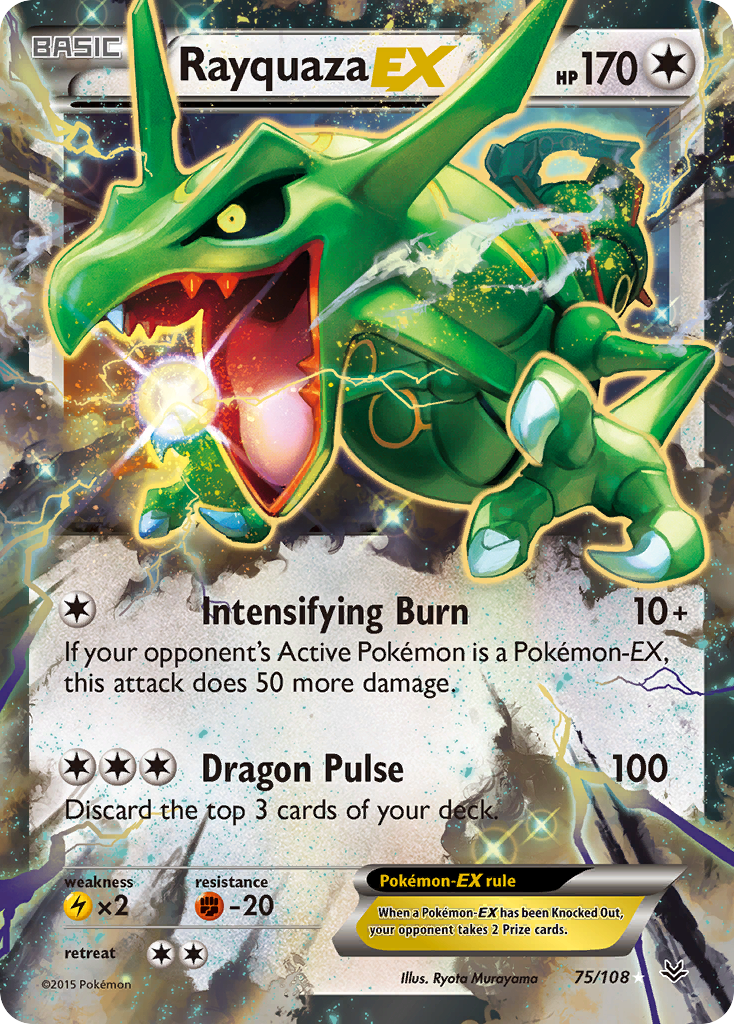 Rayquaza EX (75/108) [XY: Roaring Skies] | Galaxy Games LLC