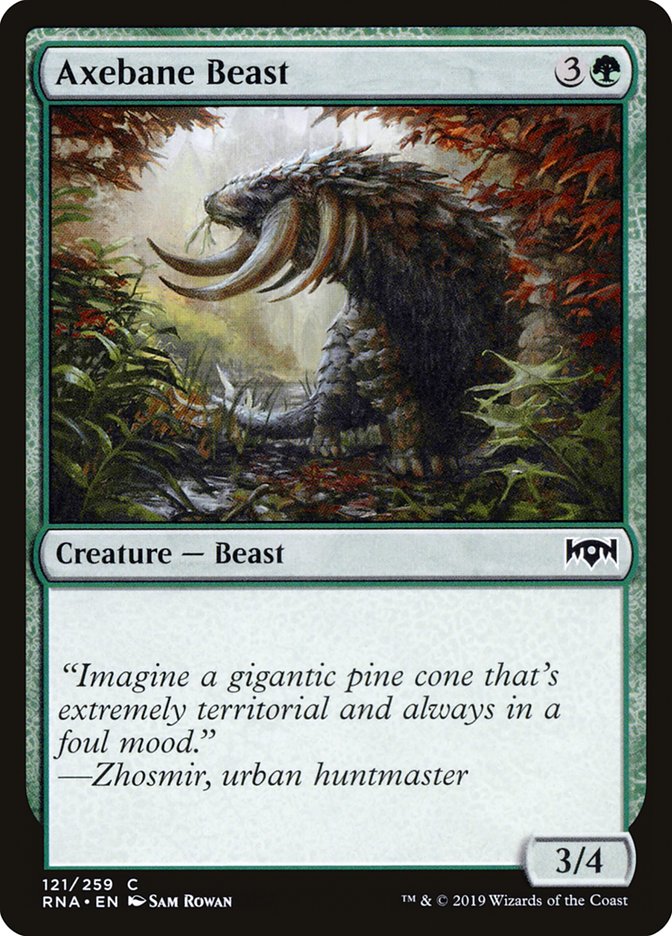 Axebane Beast [Ravnica Allegiance] | Galaxy Games LLC