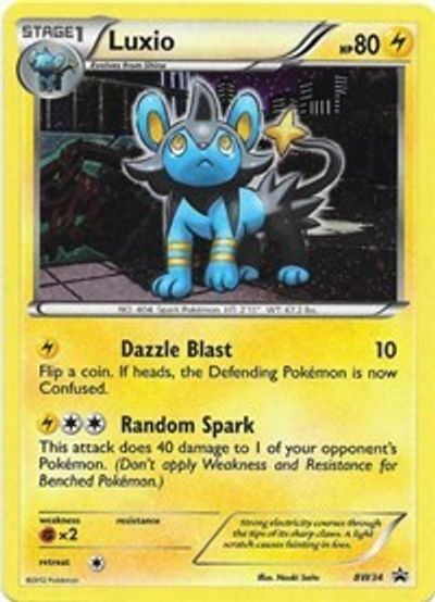 Luxio (BW34) (Cosmos Holo) [Black & White: Black Star Promos] | Galaxy Games LLC