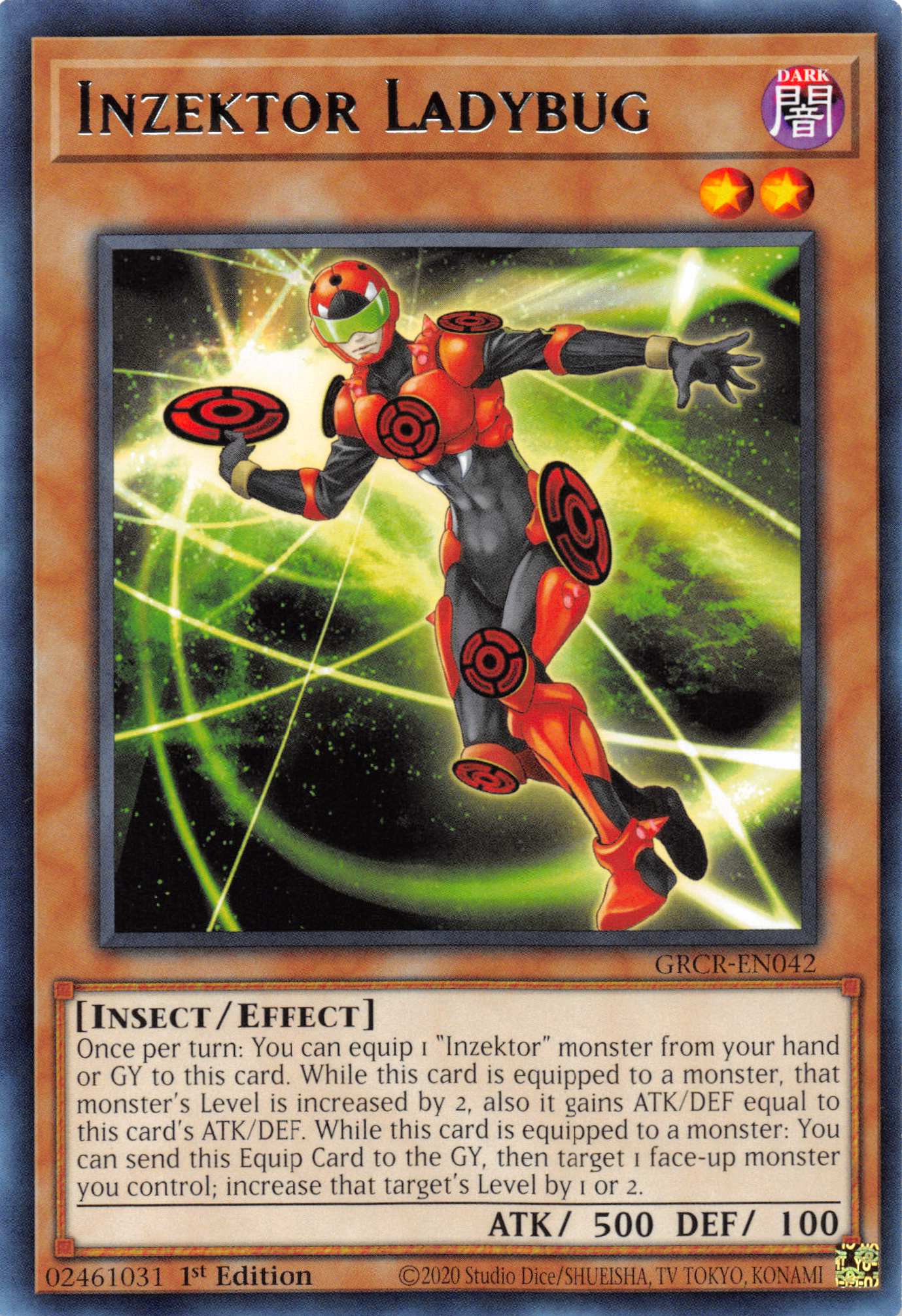 Inzektor Ladybug [GRCR-EN042] Rare | Galaxy Games LLC