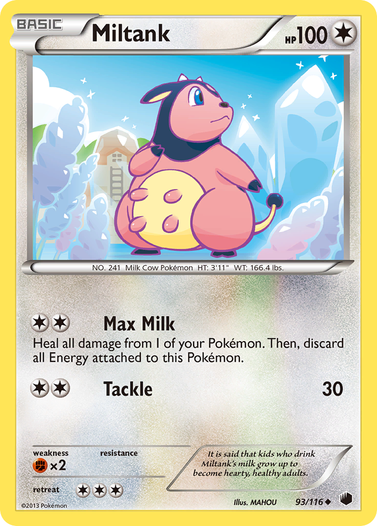 Miltank (93/116) [Black & White: Plasma Freeze] | Galaxy Games LLC