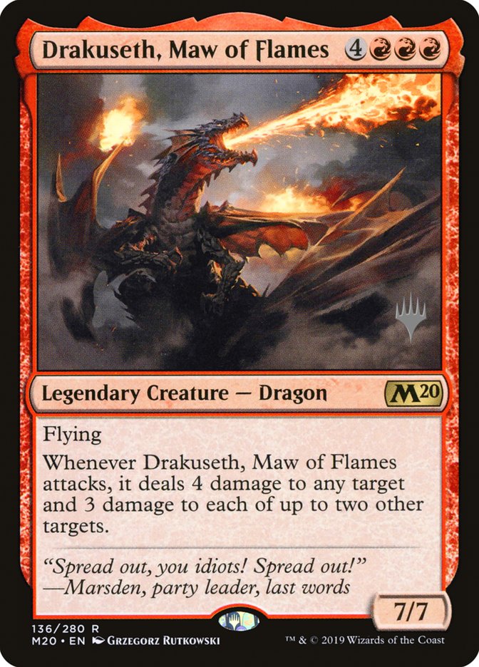 Drakuseth, Maw of Flames (Promo Pack) [Core Set 2020 Promos] | Galaxy Games LLC