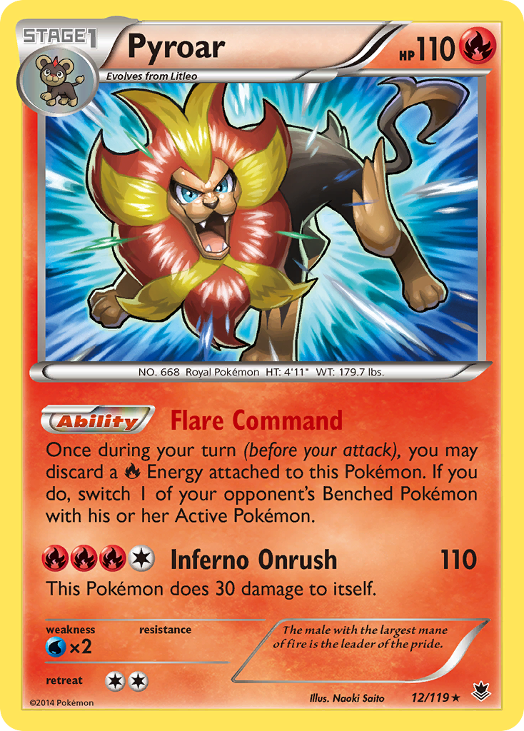 Pyroar (12/119) [XY: Phantom Forces] | Galaxy Games LLC