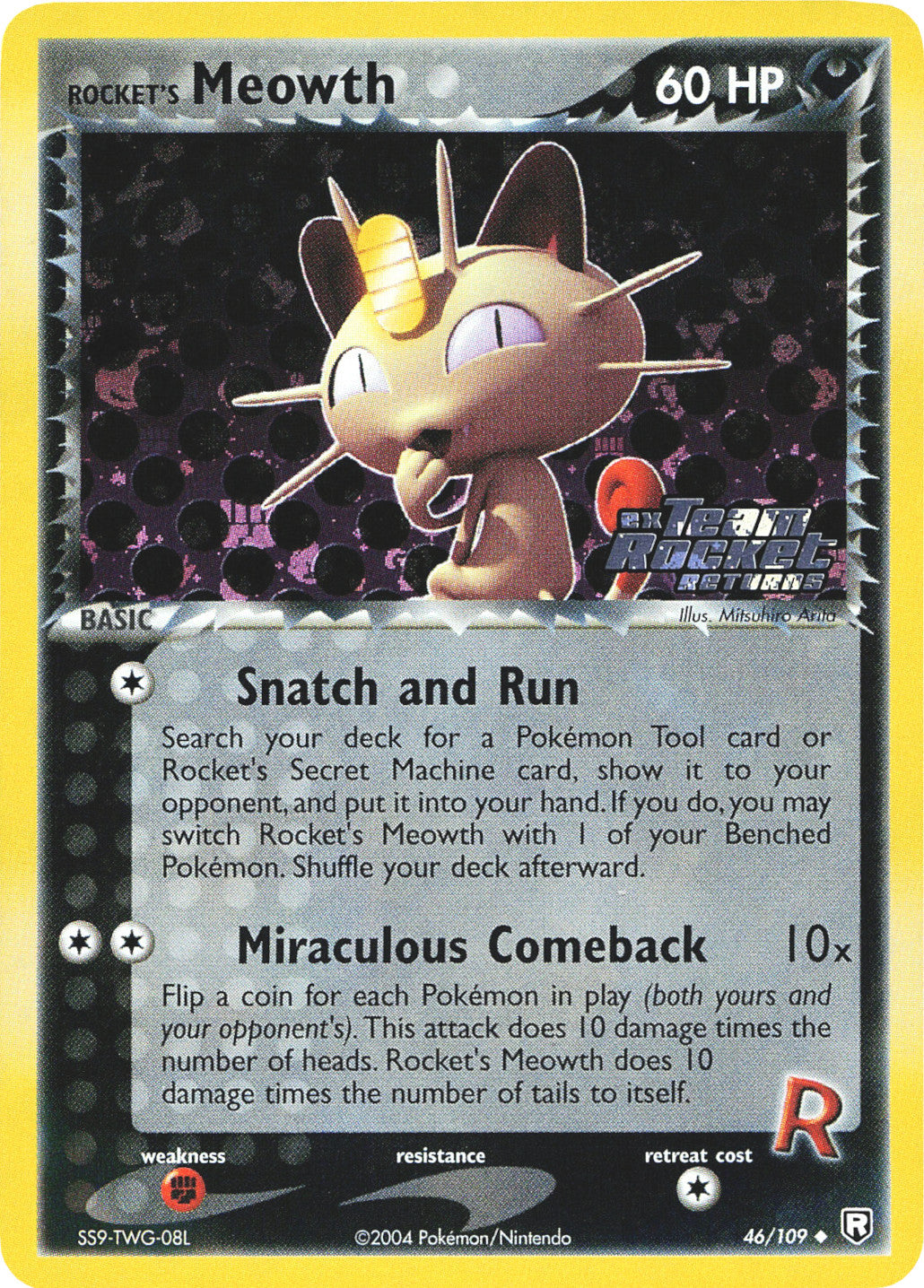 Rocket's Meowth (46/109) (Stamped) [EX: Team Rocket Returns] | Galaxy Games LLC