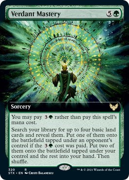 Verdant Mastery (Extended Art) [Strixhaven: School of Mages] | Galaxy Games LLC