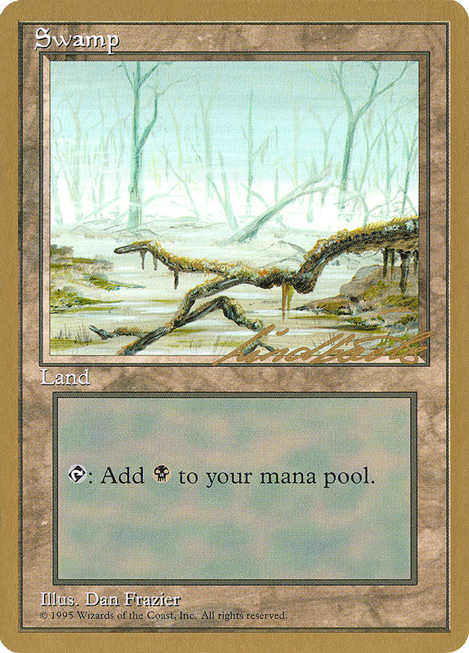 Swamp (ll372) (Leon Lindback) [Pro Tour Collector Set] | Galaxy Games LLC