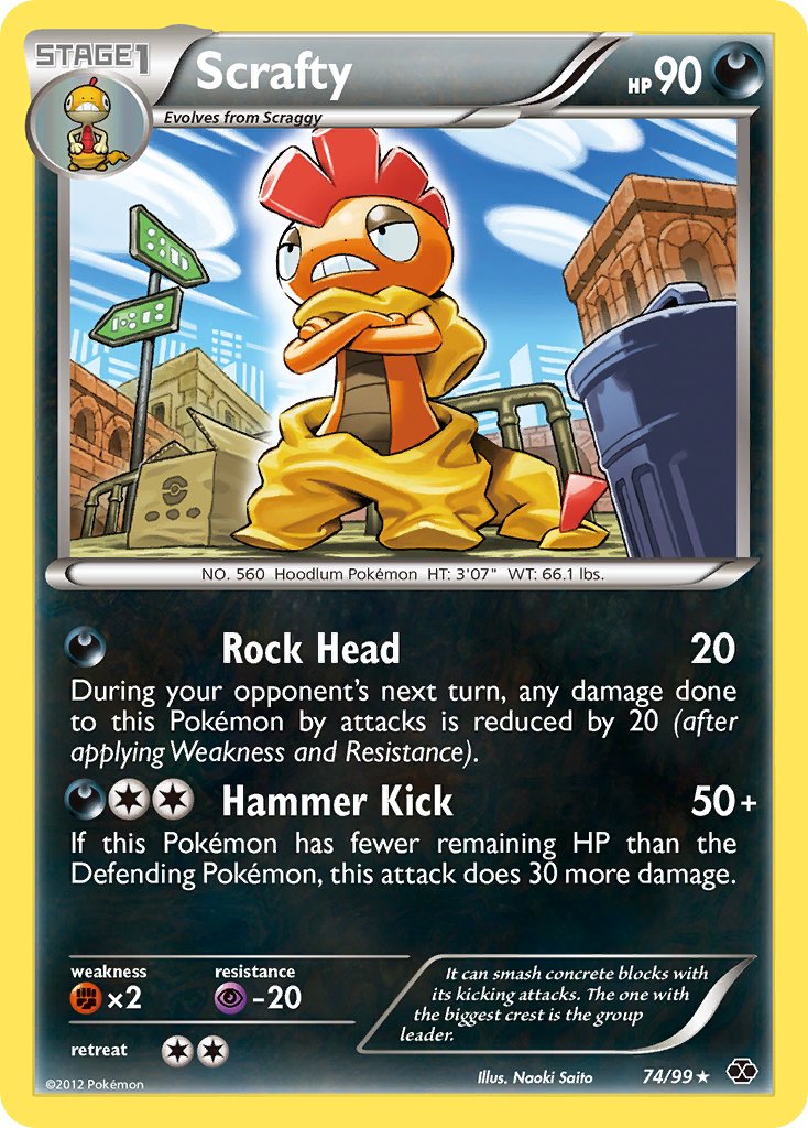 Scrafty (74/99) (Theme Deck Exclusive) [Black & White: Next Destinies] | Galaxy Games LLC