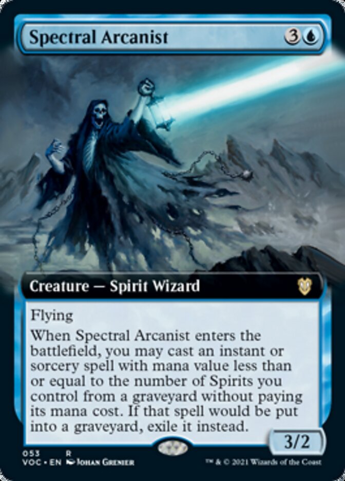 Spectral Arcanist (Extended Art) [Innistrad: Crimson Vow Commander] | Galaxy Games LLC