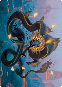 Ao, the Dawn Sky 1 Art Card [Kamigawa: Neon Dynasty Art Series] | Galaxy Games LLC