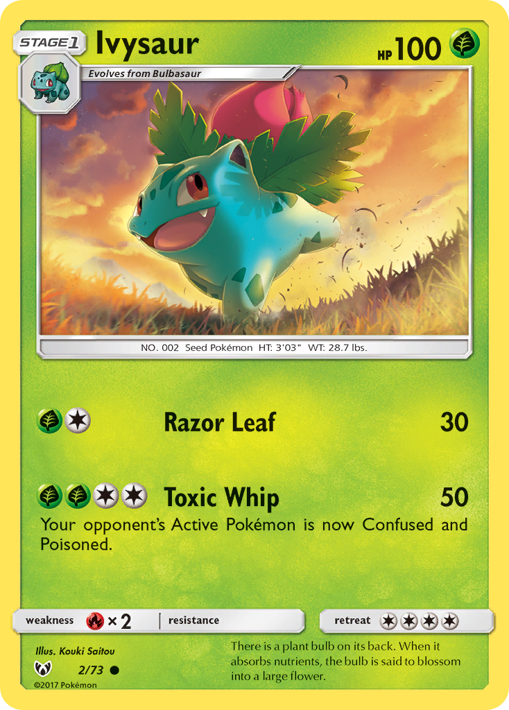 Ivysaur (2/73) [Sun & Moon: Shining Legends] | Galaxy Games LLC