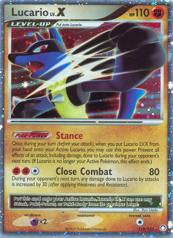 Lucario LV.X (122/123) [Diamond & Pearl: Mysterious Treasures] | Galaxy Games LLC