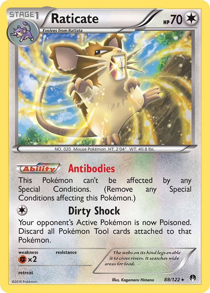 Raticate (88/122) [XY: BREAKpoint] | Galaxy Games LLC