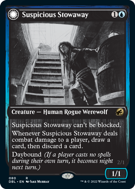 Suspicious Stowaway // Seafaring Werewolf [Innistrad: Double Feature] | Galaxy Games LLC