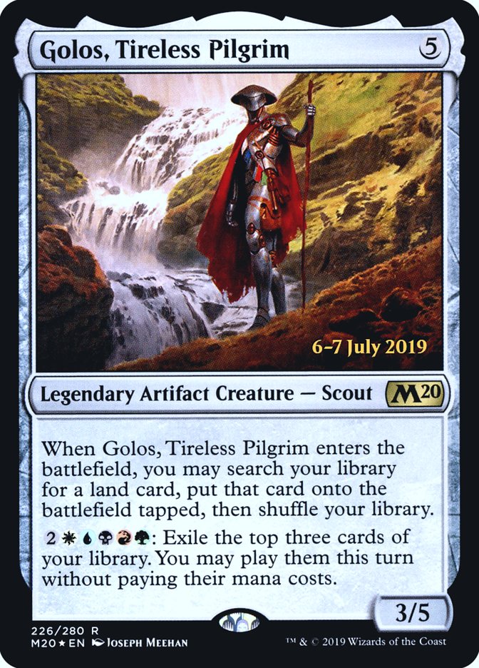 Golos, Tireless Pilgrim [Core Set 2020 Prerelease Promos] | Galaxy Games LLC