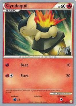 Cyndaquil (61/123) (Reshiphlosion - Christopher Kan) [World Championships 2011] | Galaxy Games LLC